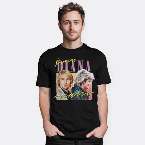 Princess Diana Owen Wilson Vintage Funny T-Shirt, Men's and Women's Sizes (MOV-12367)