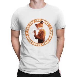 Fantastic Mr. Fox Wonderful Wild Animal T-Shirt, Wes Anderson Movie Shirt, Men&#39;s and Women&#39;s Sizes