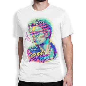 David Bowie Rebel Rebel T-Shirt, Men&#39;s and Women&#39;s Sizes