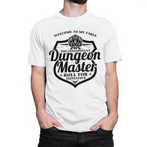 Dungeon Master Roll fürunkte T-Shirt, Dungeons and Dragons Shirt, Herren Damen Größen