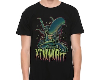Alien X-ray T-shirt / Xenomorph Anatomy 100% Cotton Tee / Men's