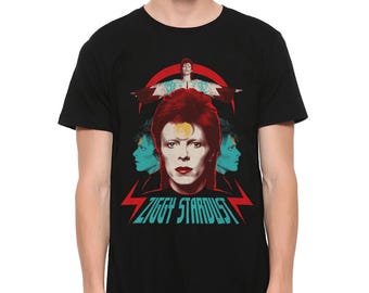 David Bowie Ziggy Stardust T-Shirt, Men's and Women's Sizes