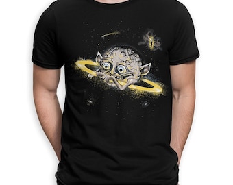 Gollum Ring of Saturn Funny T-Shirt, J. R. R. Tolkien Shirt, Men's and Women's Sizes (LOR-81421)