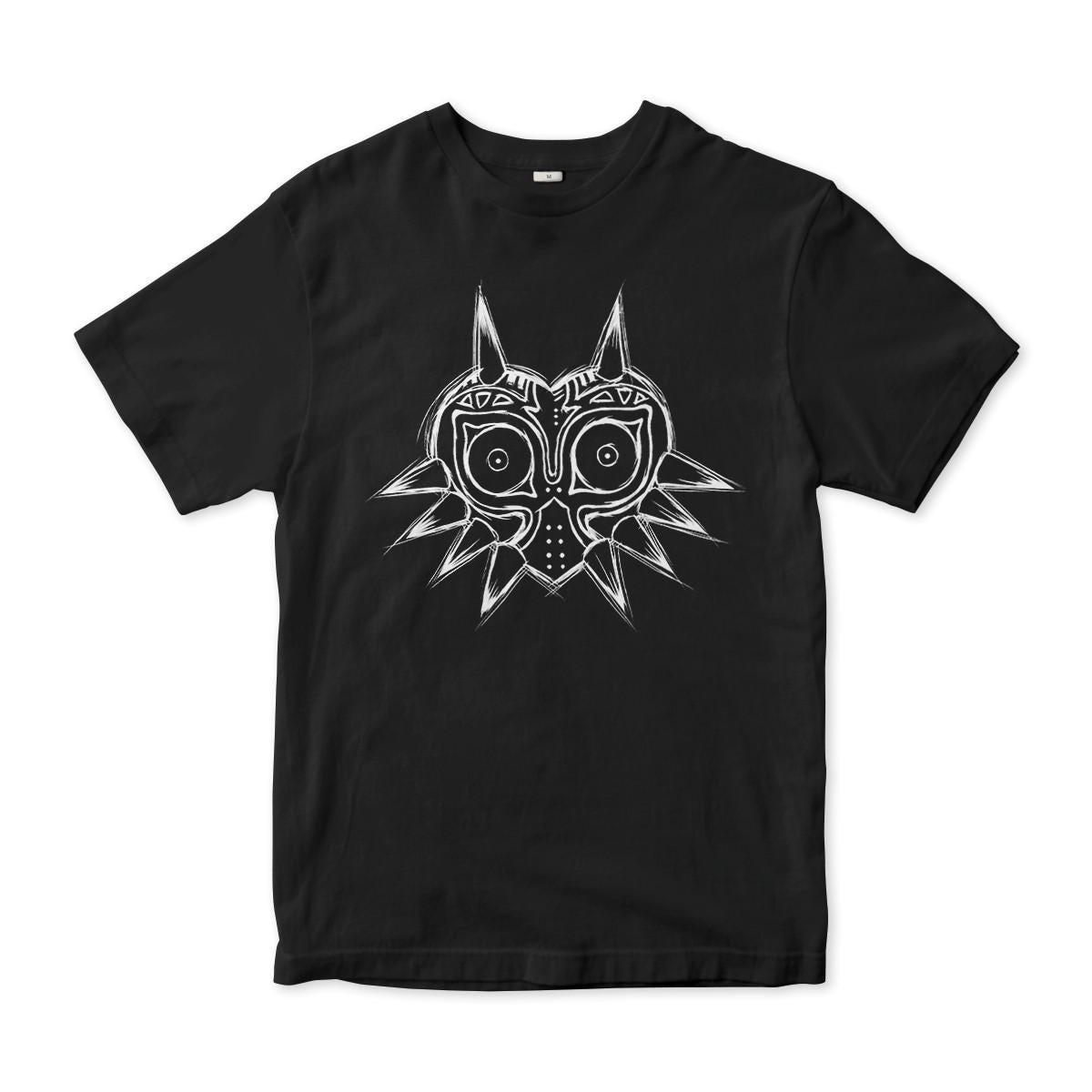 ムジュラの仮面 Tシャツ ゼルダの伝説 ムジュラの仮面 ビデオゲーム 黒 ブラック 半袖
