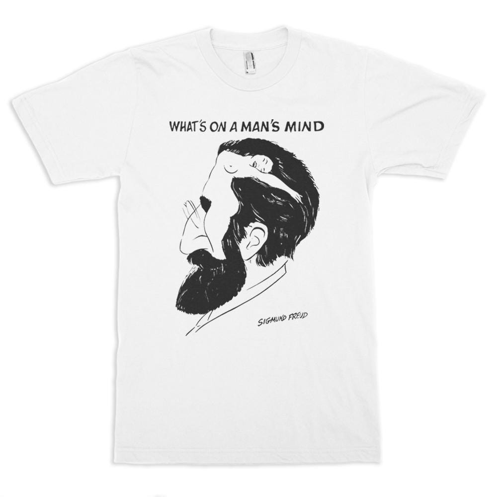 Vintage Sigmund Freud What's on a Man's Mind Tee – DESERT MOSS VINTAGE