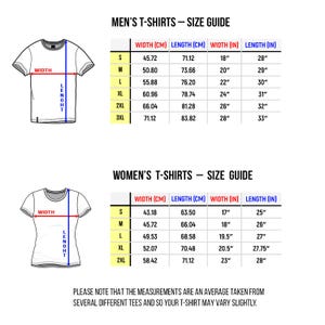 Puede incluir: Tabla de tallas para camisetas con medidas en pulgadas y cent&iacute;metros. La tabla muestra el ancho y la longitud de las camisetas en pulgadas y cent&iacute;metros para las tallas S, M, L, XL, 2XL y 3XL.