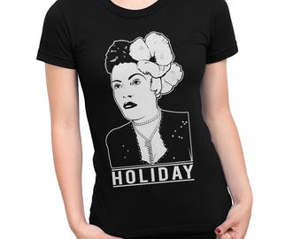 Billie Holiday T-Shirt, Men's and Women's Sizes