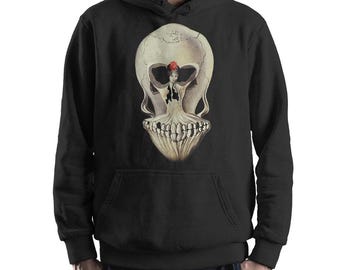 Ballerina In a Skull by Salvador Dali Hoodie and Sweatshirt / Unisex Sizes