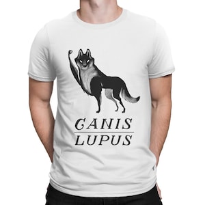 Fantastic Mr. Fox Canis Lupus T-Shirt, Men&#39;s and Women&#39;s Sizes