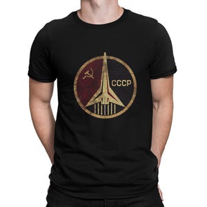 USSR Space Vintage Emblem T-Shirt, Men&#39;s and Women&#39;s Sizes