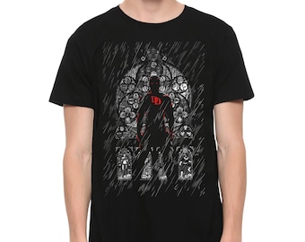 Camiseta con arte de Daredevil, tallas para hombre y mujer