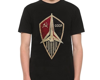 USSR Space Emblem Retro T-Shirt, Men's and Women's Sizes