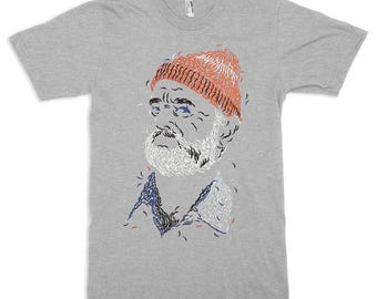 The Life Aquatic with Steve Zissou Art T-Shirt, Wes Anderson Movie Shirt, Men's and Women's Sizes