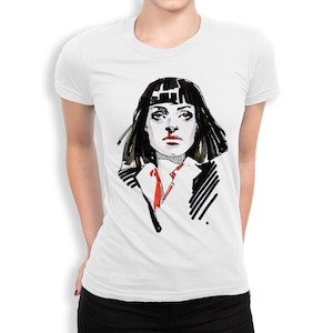 T-shirt graphique Pulp Fiction Mia Wallace, tailles homme et femme