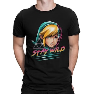 The Legend of Zelda Link Stay Wild T-Shirt, Men&#39;s and Women&#39;s Sizes