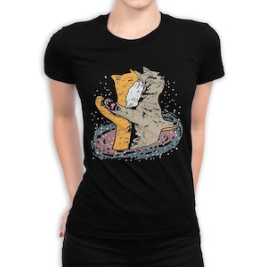 Titanic Cats In Space T-Shirt, Men&#39;s and Women&#39;s Sizes