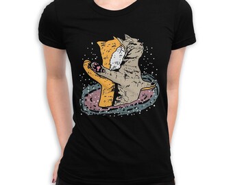 T-shirt Titanic Cats in Space, tailles homme et femme