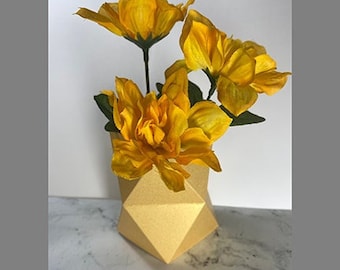 Geometric Paper Vase SVG