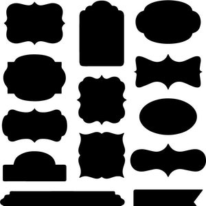 Unique Labels - SVG | 13 Labels - Cut File - Paper Crafting - Sticker Making - Scrapbooking - Junk Journals