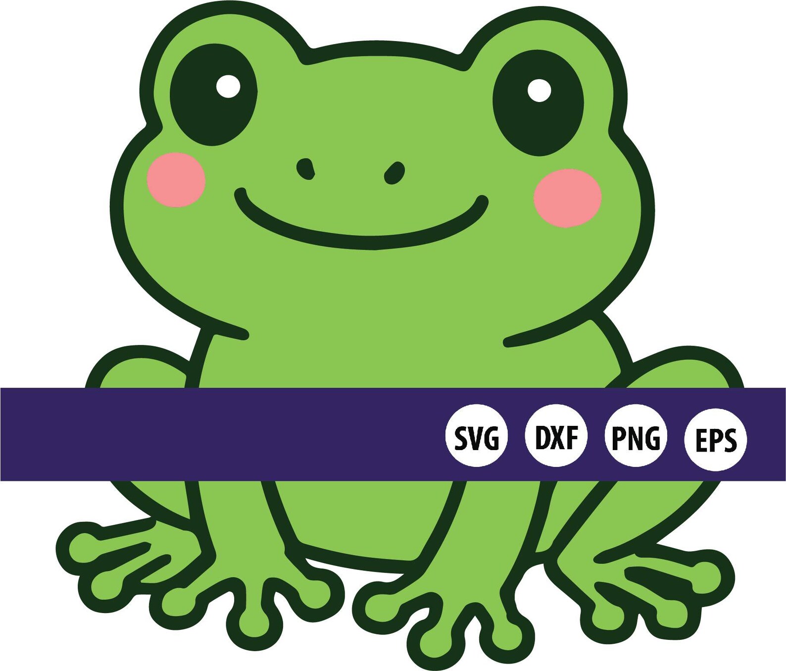 Vector Files Frog Green Tree Frog Cutting File - Svg, Dxf, Png, Eps - Digital Download - Etsy