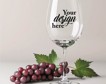 Wine Glass Photograph Mock-up