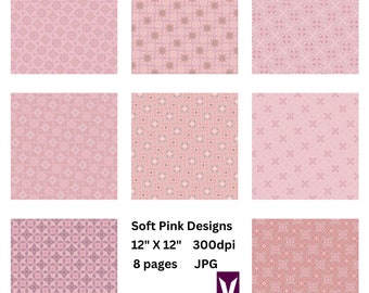 Printable Soft Pink Papers