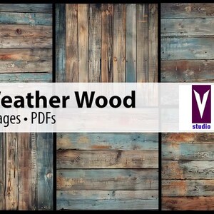 Weathered Wood Printable Papers