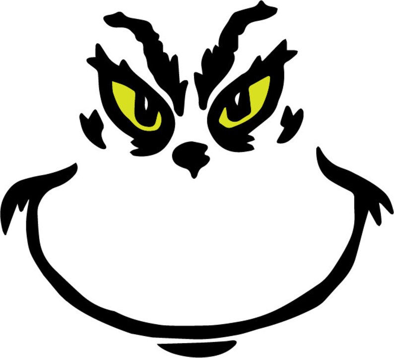 Download Grinch Face SVG | Etsy