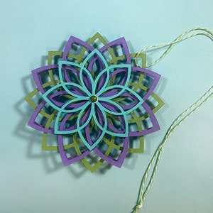 SVG Floral Paper 3D Decor