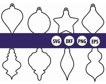 Eight Ornament Shapes - svg, png, dxf, eps