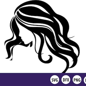 ロングヘア SVG
