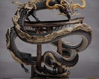 ダンジョンズ&ドラゴンズ ミニチュア アーチデビルゲリュオン ダンジョンズ＆ドラゴンズ テーブルトップRPG用 中国風青龍（青龍