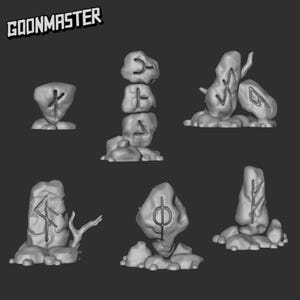 Runestones / 3D Printed Miniatures: Basing Bits, Goon Master Games