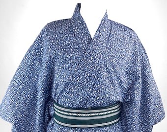 Ceinture japonaise vintage yukata et obi en kaku, kimono en coton léger, tenue de festival, prêt-à-porter, Vêtement japonais, obi japonais, MY2109A