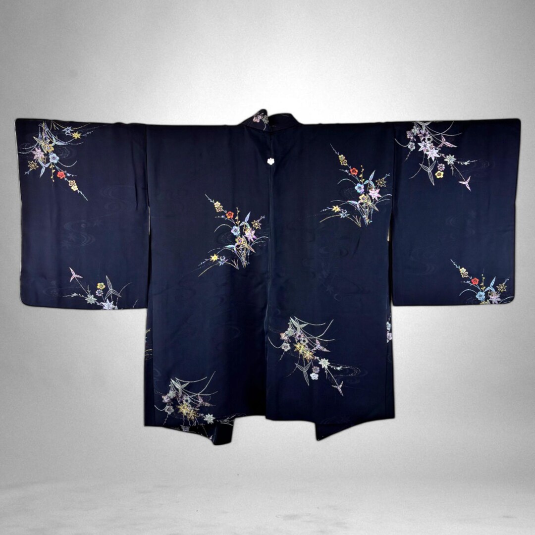 Japanese Kimono Haori Jacket, luxury Vintage Haori With Shimmering Lamé ...