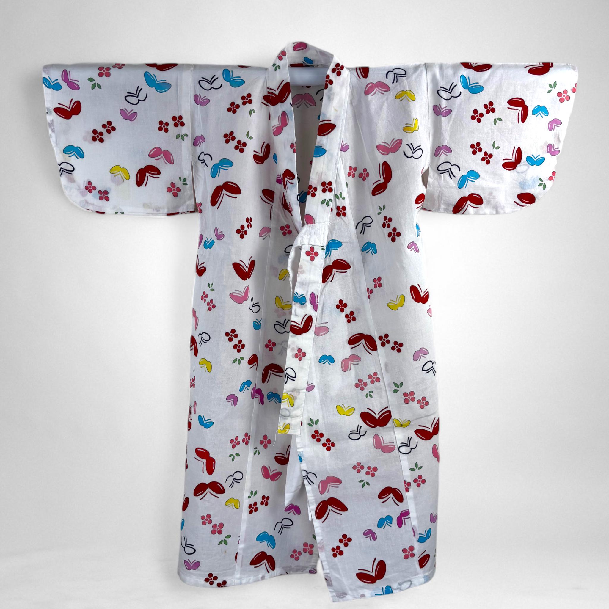 Kids Vintage Japanese Yukata, Yukata Japonaise Vintage Enfant