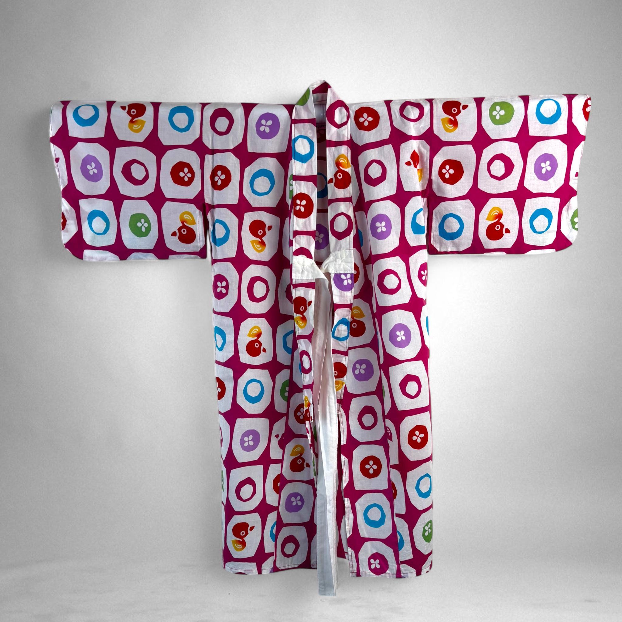 Kids Vintage Japanese Yukata, Yukata Japonaise Vintage Enfant