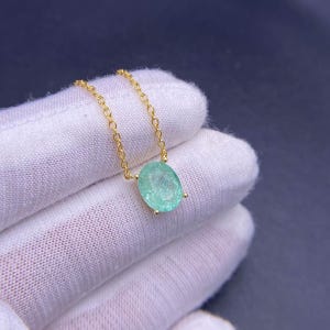 Ice Blue Paraiba Tourmaline Silver Necklace, Dainty Blue Crystal Pendant, Blue Tourmaline delicate Necklace, Sterling Silver Gemstone Gift