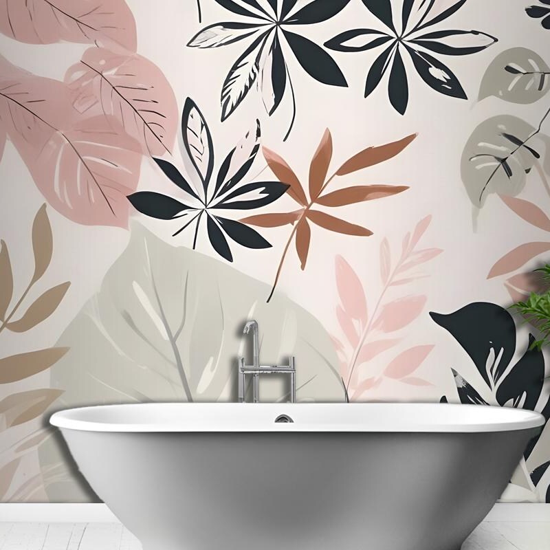 Bathroom Wallpaper - Etsy