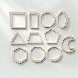 Basic Shape Cookie Cutter Set: Geometric Fondant & Clay Cutters - 11 Pack