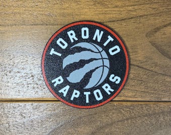 Posavasos impresos en 3D de los Toronto Raptors – Elige el tamaño de tu juego / Paquete de 1, 2, 3 o 4 con opción de soporte / Posavasos personalizados / Decoración para el hogar