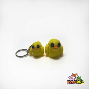 3D Printed Articulated Animal Duck Fidget Toy – Flexi PLA Keychain, Sensory Toy Gift for Kids & Adults, Desk or Pocket Buddy | Pocket Palz