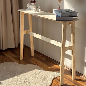 Custom Narrow Console Table, Mcm Table, Farmhouse Sofa Table, Radiator Table, Tall Console Table, Hallway Table, Entryway Organizer
