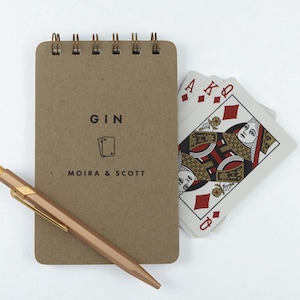 Personalized Card Game Scorebook Set (2)