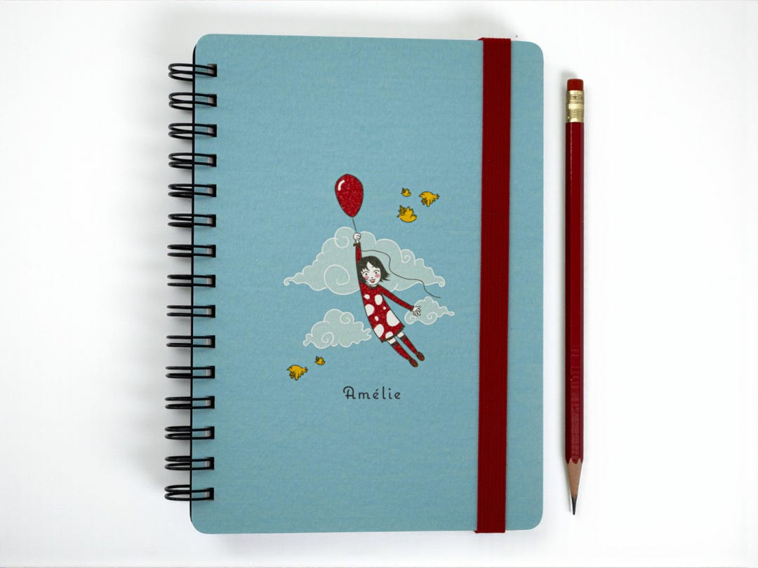 Personalized Girl’s Journal Handcrafted A5 Journal With Watercolor