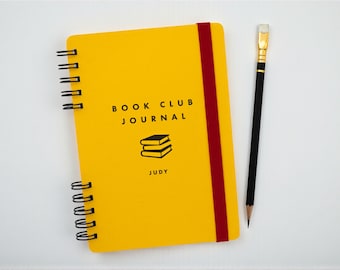 Personalized Book Club Journal - Handmade A5 Reading Log