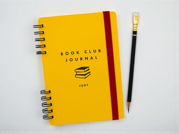 6+ Personalized Book Club Journals – Handmade A5 Book Logs for Groups | Choose Cover & Band Color