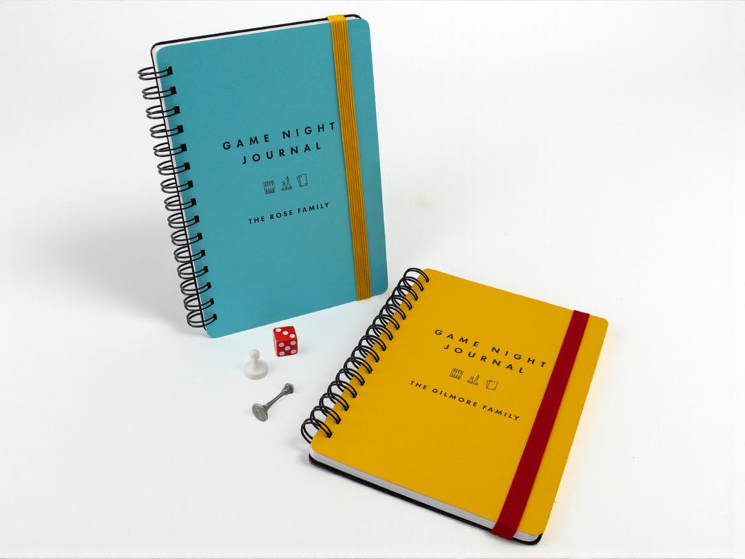 Personalized Game Night Journal - Color Collection - Etsy