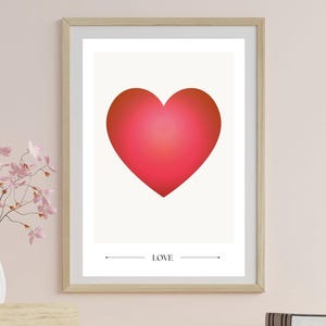 Love Heart Aura Digital Download | Radiant Circle Wall Art | Inspirational Printable