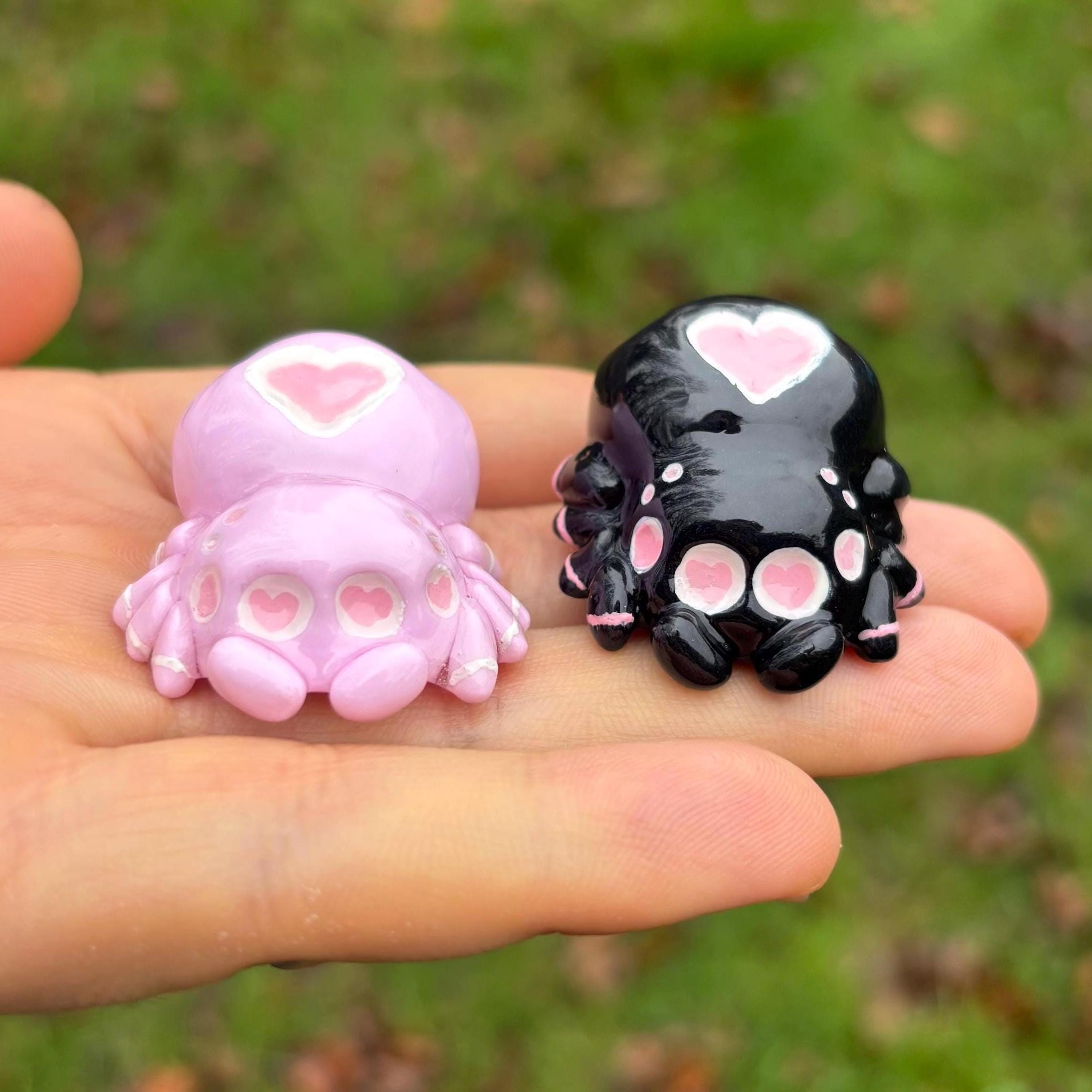 Jumping Spider Desk Friend | Handmade Polymer Clay Desk Pet